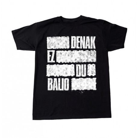 DENAK kamiseta beltza