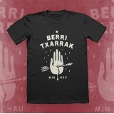 'Min hau' kamiseta beltza