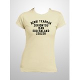 'ZORIONTSU IZAN' camiseta ENTALLADA color ARENA