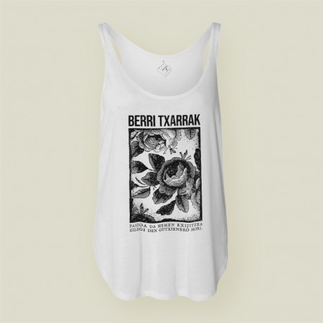 'PASIOA' tiradun kamiseta txuria ESTUA