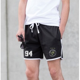 '1994' RETRO styled Racing Striped Athletic "MENS" SHORTS