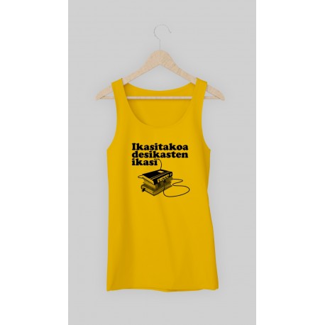 'DESIKASTEN IKASI' tiradun kamiseta horia ESTUA