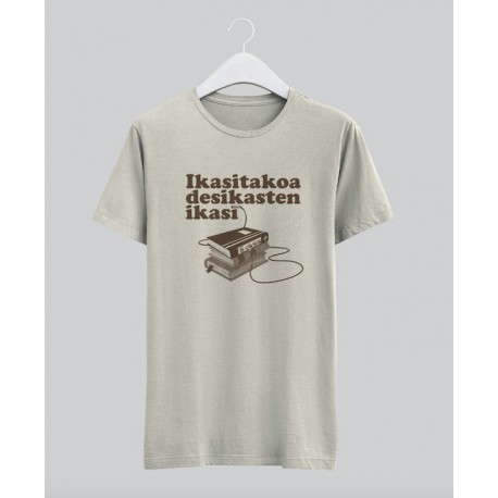'DESIKASTEN IKASI' 'Natural' koloreko kamiseta