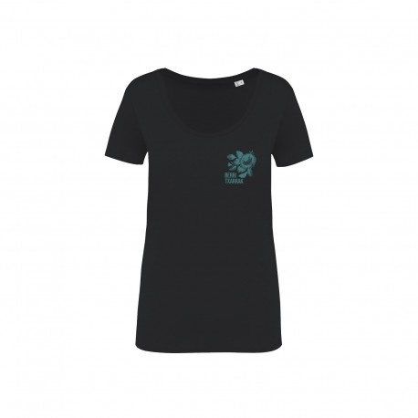 'ROSE' black t-shirt