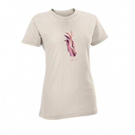 GU - Eskuak / Sute Bat kamiseta, natural kolorekoa