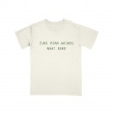 GU - ZURE MINA ARINDU kamiseta, txuri hautsia (kotoi organikoa)