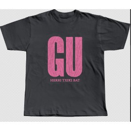 'GU: Herri Txiki Bat’´ KAMISETA antrazita (kotoi organikoa)