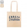 GU 'ERREZA ZIRUDIEN' aurpegiarekin, organic tote sendoa