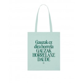 GU 'Gauzak' totebag (mostaza kolorea)