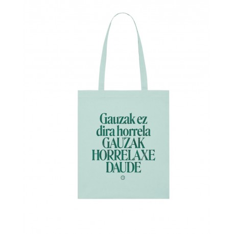 GU 'Gauzak' totebag (mostaza kolorea)