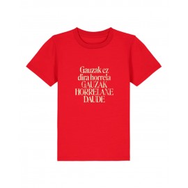 'GAUZAK' HAURRENTZAKO kamiseta urdina