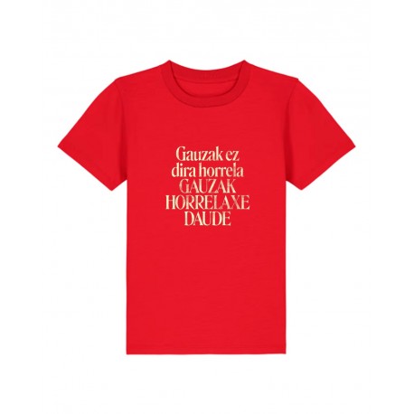 Camiseta azul NIÑXS 'GAUZAK'